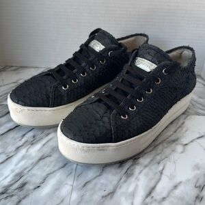 Stokton black platform sneaker shoes women’s size 41
